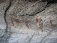Pictograph in Fate Bell Cave